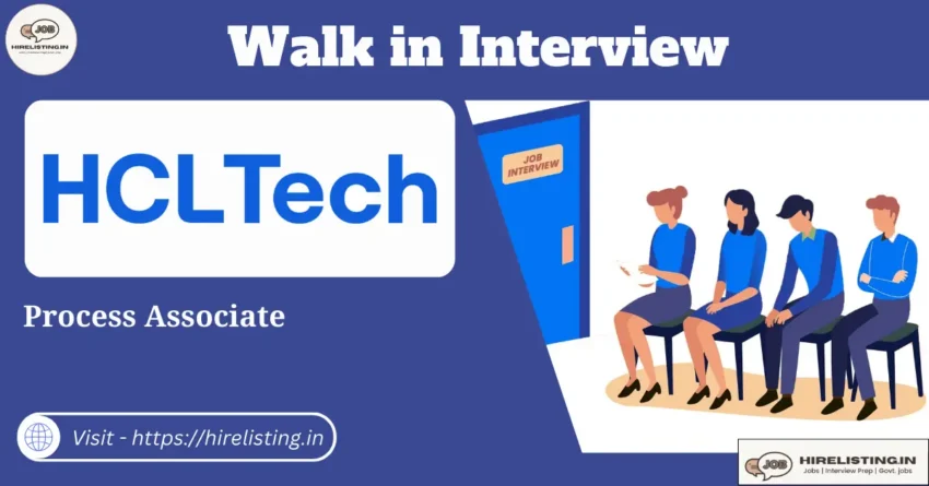 Walk in Interview at HCLTech